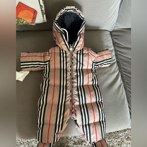 Authentic Burberry Snowsuit Size 1M baby